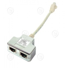 T-adapter RJ45-RJ45 Cat5 ISDN                     