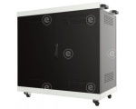 Network Cabinet OFFICE 18U, 600x600 mm, RAL9005 Acoustically Insulated