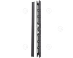 19" 1U Cable Feedtrough Panel with Brush RAL9005