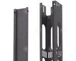 Cable Routing 19", 1U with cover RAL9005          