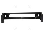 19" 2U Wall Bracket, Depth-Adj., RAL9005  jet black