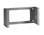 19" 2U Wall Bracket, Depth-Adj., RAL9005  jet black