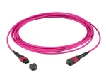 MTP®-F/MTP®-F 12-fiber matrix patch cable OM4, LSZH erica-violet, Code B, 0,5m