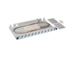 Distribution Plate, RAL7035 6 SC spx or 6 LC quad Adapters