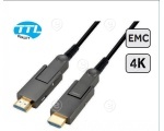 10.0m HDMI 2.0 adaptable AOC hybrid cable HDMI-A male to HDMI-A male, black