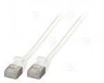 RJ45 Patch cable U/UTP, Cat.6A, Raw cable TPE 3,6mm ultraflex, 2,0m, white