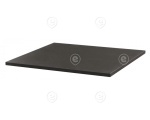 Worktop for OFFICE 600 x 800 mm, Black RAL9035