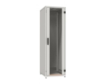 Network Cabinet PRO 24U, 600x600 mm, RAL7035 Front Door Glass 1-P., Rear Door Steel 1-P. 2 x L.