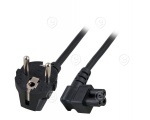 Extension Cable C14-C13 ( connector angled to the left)  10A 1,0m                                                                                                                                                                                              