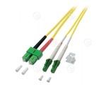 Duplex Jumper LC/APC-LC/APC 9/125µ, OS2,  LSZH, yellow, 2.0mm, 7,5m