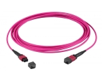MTP®-F/MTP®-F 12-fiber matrix patch cable OM4, LSZH erica-violet, Code A, 5,0m