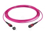 Optikakaabel MTP®-F/MTP®-F 12-fiber  OM4, LSZH violetne, Code B, 30m