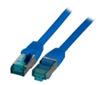 RJ45 Patch cable S/FTP, Cat.6A, LSZH, 0.5m, blue