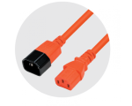 Extension Cable C14 180° - C19 180°, black 3,0m