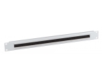 19" 1U Cable Feedtrough Panel with Brush RAL7035