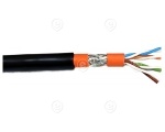 Cat.7 In-/Outdoor cable 1200MHz AWG23 S/FTP, PE jacket, inner Dca, Sw&Or,25m