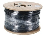 Cat.7 In-/Outdoor cable 1200MHz AWG23 S/FTP, PE jacket, inner Dca, Sw&Or,50m