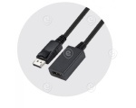 80.0m HDMI 2.0 adaptable AOC hybrid cable HDMI-A male to HDMI-A male, black