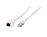 RJ45 patch cable extension Cat.6A, S/FTP, AWG26, black 10,0m