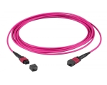 MTP®-F/MTP®-F 12-fiber matrix patch cable OM4, LSZH erica-violet, Code A, 2,0m