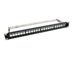 Patch panel 24-port, unloaded, RAL9005            
