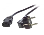 Power Cable CEE7/3 90° - C13 180°, orange, 1.8 m, 3 x 0.75 mm²