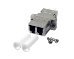 LC Duplex Adapter OM4 without Flansch im Plastic housing