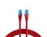 RJ45 Patch cable U/UTP, Cat.6A, LSZH,Premium, 500MHz, 5,0m, red