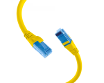 RJ45 Patch cable U/UTP, Cat.6A, LSZH,Premium, 500MHz, 0,25m, yellow