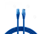 RJ45 Patch cable U/UTP, Cat.6A, LSZH,Premium, 500MHz, 0,25m, blue