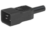 Connector: AC supply; plug; male; 16A; 250VAC; IEC 60320; C20 (I)