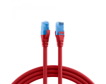RJ45 Patch cable U/UTP, Cat.6A, LSZH,Premium, 500MHz, 0,25m, red
