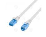 RJ45 Patch cable U/UTP, Cat.6A, LSZH,Premium, 500MHz, 0,15m, white