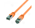 Vahekaabel CAT6A S/FTP 0,15M (oranž)                                                                                                                                                 