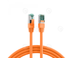 RJ45 Patch cable S/FTP, Cat.6A, LSZH, 0.5m, orange