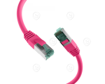 RJ45 Patch cable S/FTP, Cat.6A, LSZH, 2,0m, magenta