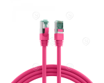 RJ45 Patch cable S/FTP, Cat.6A, LSZH, 1,5m, magenta