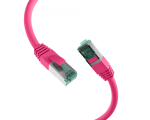 RJ45 Patch cable S/FTP, Cat.6A, LSZH, 0.25m, violet