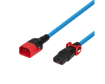 Extension Power Cable C13-C14 2m Black H05VV-F3G1,0mm2             