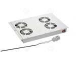  Roof Fan Unit, 4 x Fan, for Network/Server Cabinets   RAL7035   