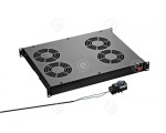  Roof Fan Unit, 4 x Fan, for Network/Server Cabinets   RAL9005   