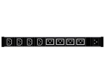 PDU 2xC19 +6xC13 , without cable, inside C20 RAL9005       