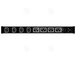 PDU 19" 1U BN500 12 x C13 with Power Measuring (Di splay), Cable 2 m H05VV-F 3G 1.5 mm²