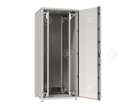 Network Cabinet PRO 42U, 800x1000 mm, RAL7035 Front Door Glass 1-P., Rear Door Steel 1-P. 2 x L.