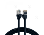 RJ45 Patch cable U/UTP, Cat.6A, Raw cable TPE 3,6mm ultraflex, 0.25m, white