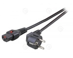 Power Cable CEE7/3 90° - C13 180°, blue, 1.8 m, 3 x 0.75 mm²