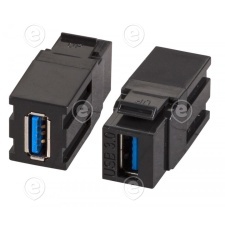 Keystone Adapter USB3.2 Gen 1, A - A, black