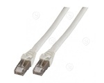 RJ45 Patch cable S/FTP, Cat.6A, PVC, UL, Longlink, grey 30m