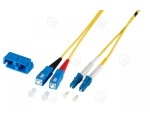 Duplex Jumper LC-LC 9/125µ, OS2, LSZH, yellow, 1.2mm, 2m