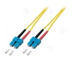 Duplex Jumper LC-FC 9/125µ, OS2, LSZH, yellow, 2.0mm, 20m